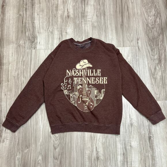 Goodie Two Sleeves Nashville Tennessee graphic crewneck sweatshirt Size S - Picture 3 of 7